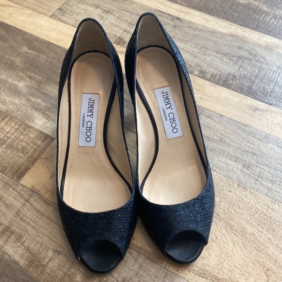 JIMMY CHOO glitter pumps size 35.5 - Picture 3 of 8